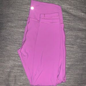 Pink lululemon leggings.